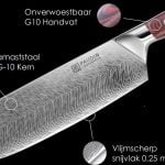 P5 Nakiri mes – Plume Luxe (17,5 cm / VG10)