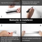 KB2 Magnetische Messenhouder - Geborsteld RVS (45 cm)