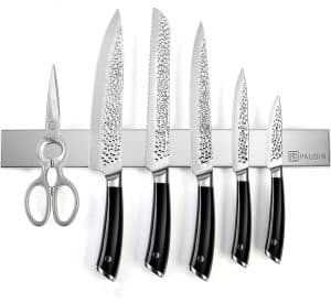 KB2 Magnetische Messenhouder - Geborsteld RVS (45 cm)