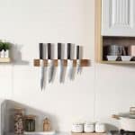 KB4 Magnetische Messenhouder - Acaciahout (45 cm)