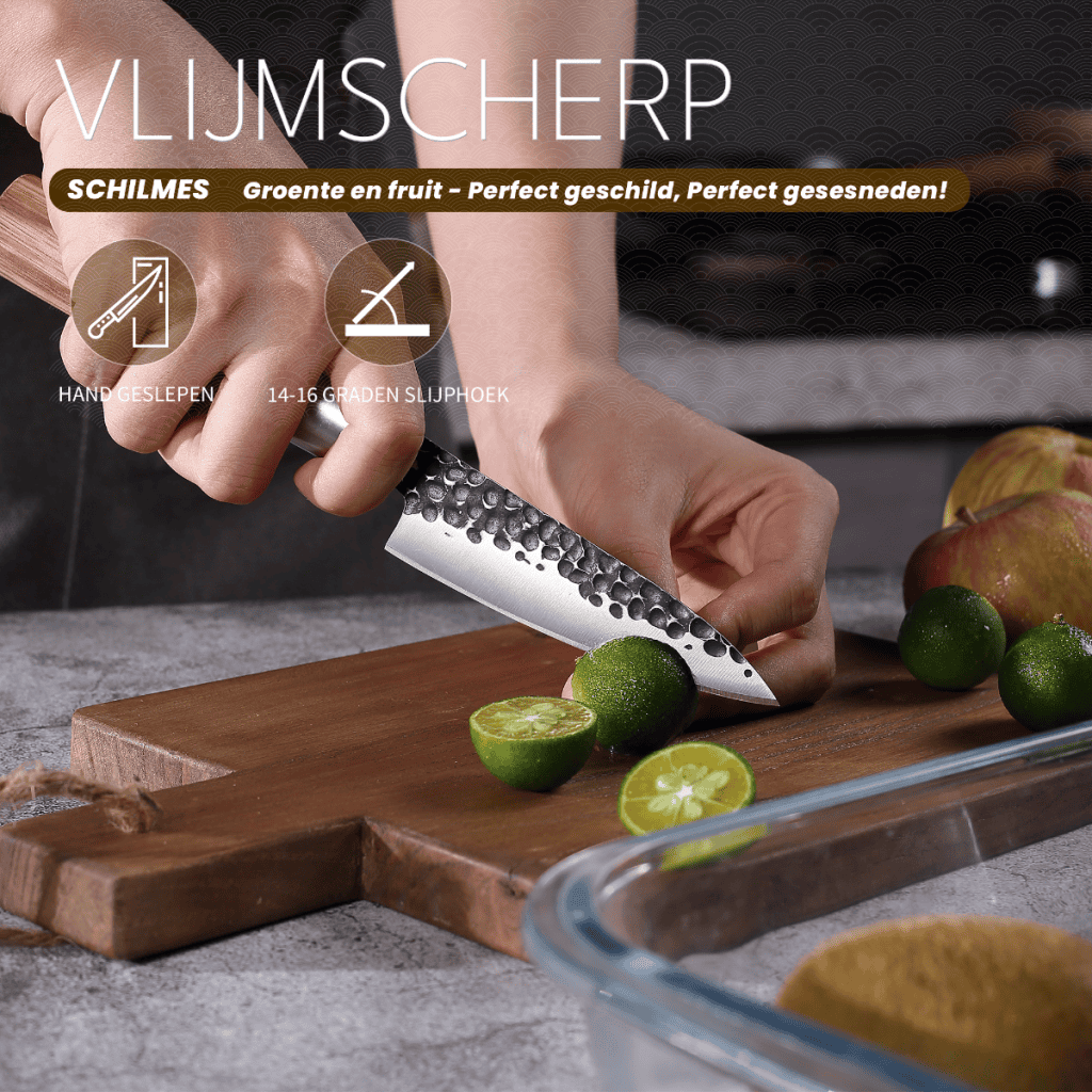 HB9 Groentenmes / Schilmes - Hammer Black (9 cm)
