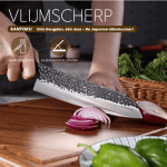 HB10 Santoku Mes - Hammer Black (17,5 cm)